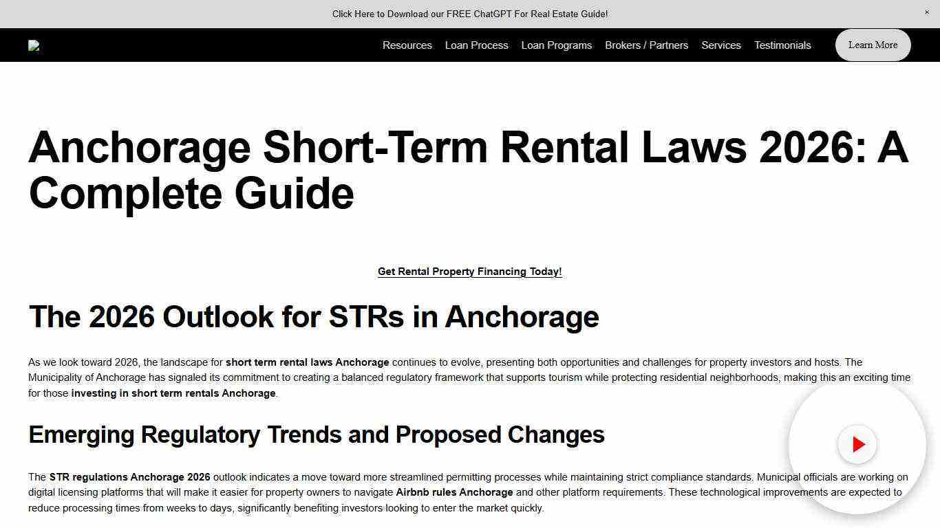 Anchorage STR Laws 2026: Jaken Finance's Investor Guide