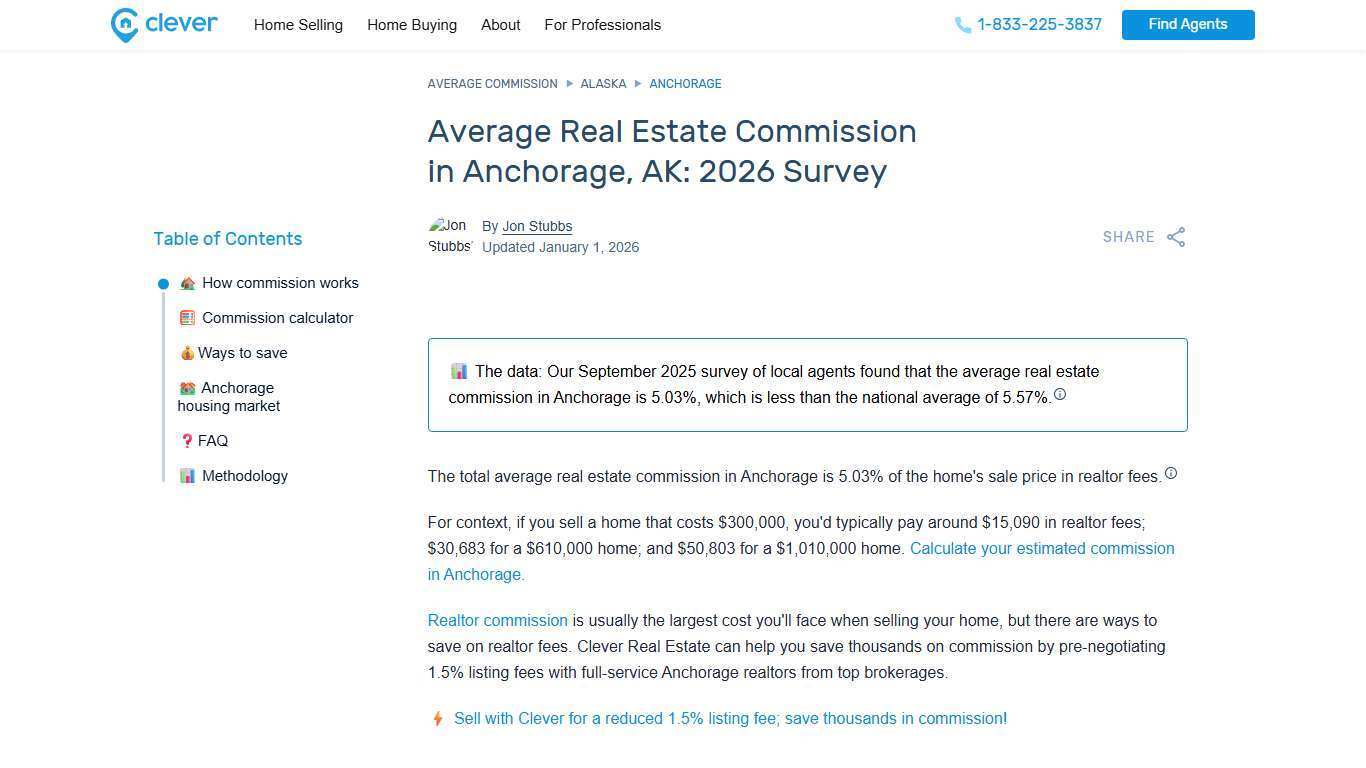 The Average Anchorage Real Estate Commission: 2026 Update